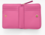 Mini cartera piel compacta pink